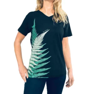 kiwi planet womens tee large ferns 1