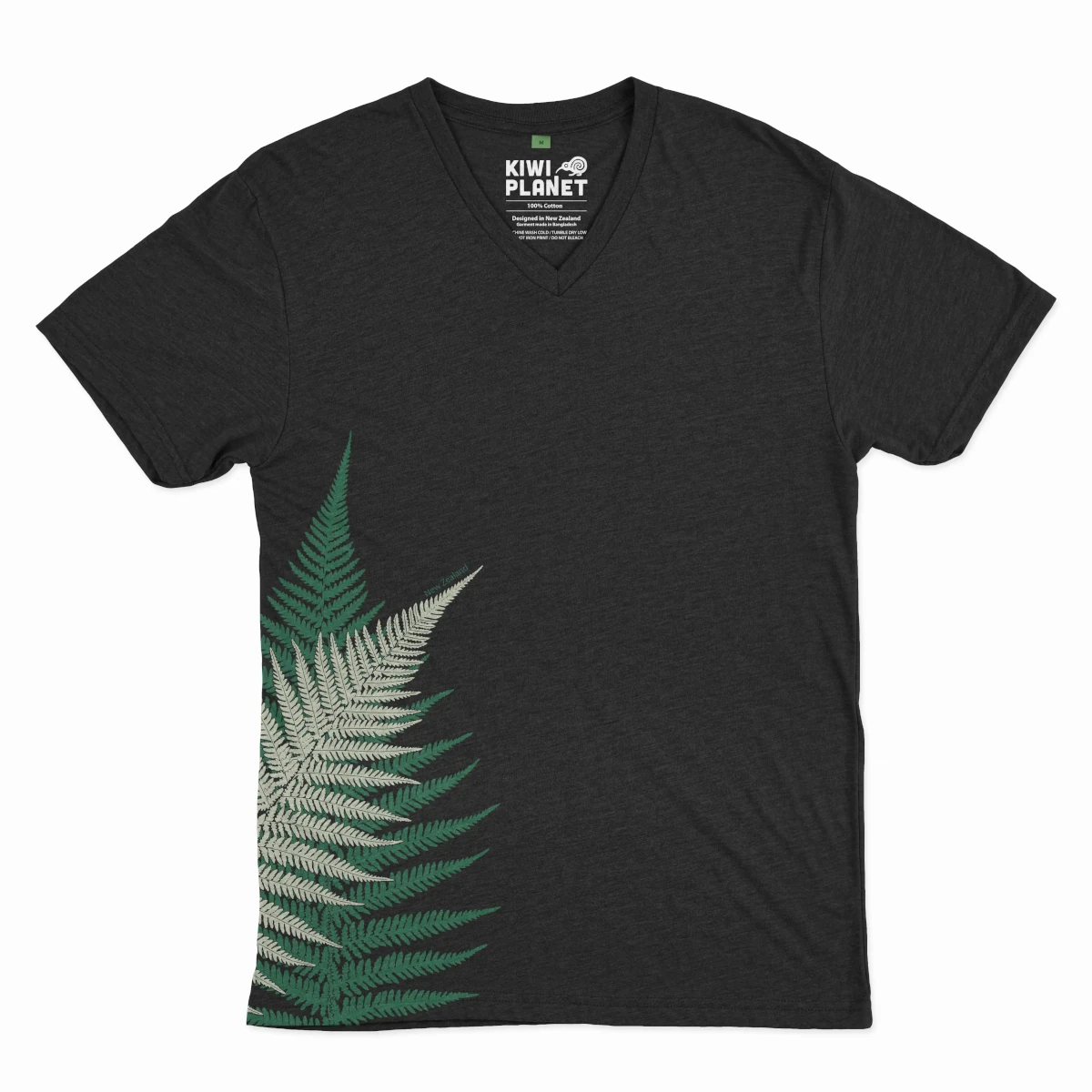 kiwi planet womens tee large ferns 2