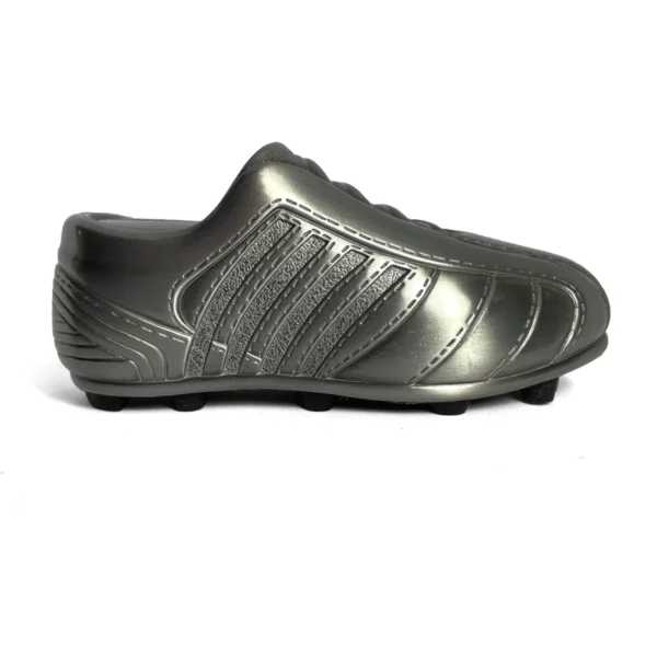 rugby soccer boot money box pewter 2