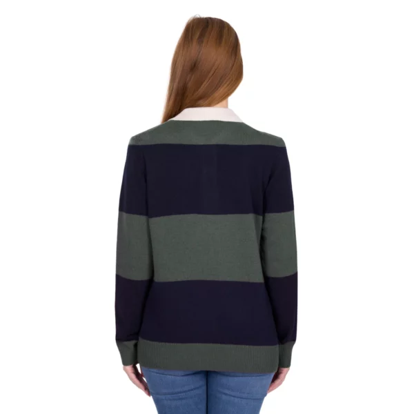 thomas cook amelia jumper green navy 4