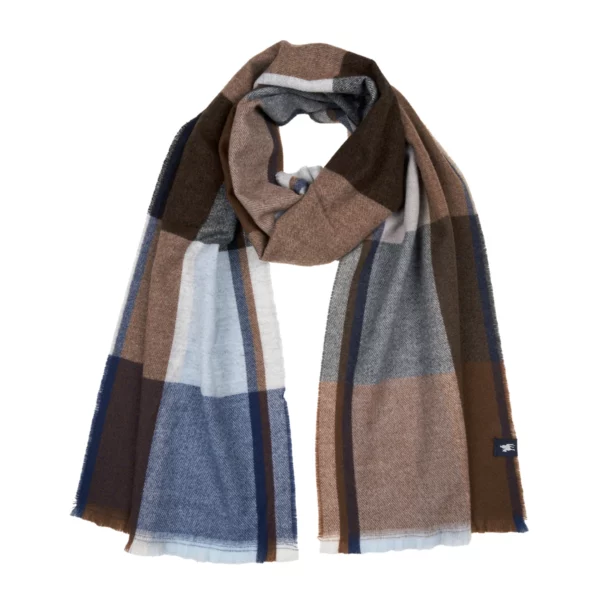 thomas cook lewis scarf tan charcoal