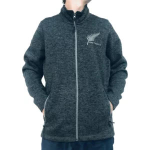wild kiwi mens fleece jacket charcoal 1