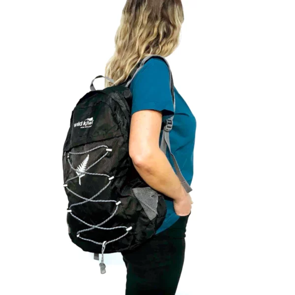 wild kiwi water resistant packable backpack black 353ks 3