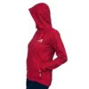 wild kiwi womens micro fleece hoodie maroon marle 2