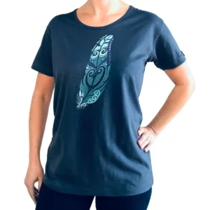 wild kiwi womens tee feather 1