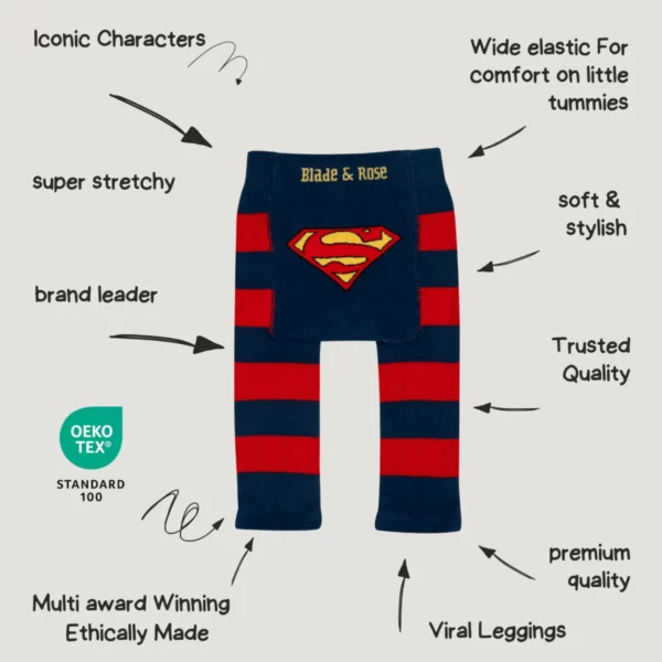blade and rose superman saves the day leggings 4