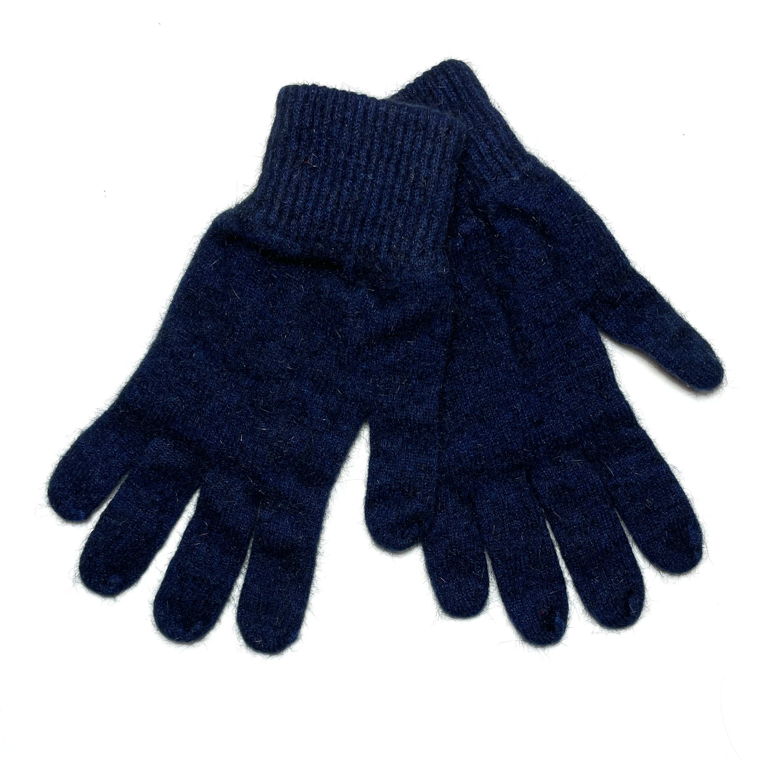 comfort socks possum merino gloves navy 1