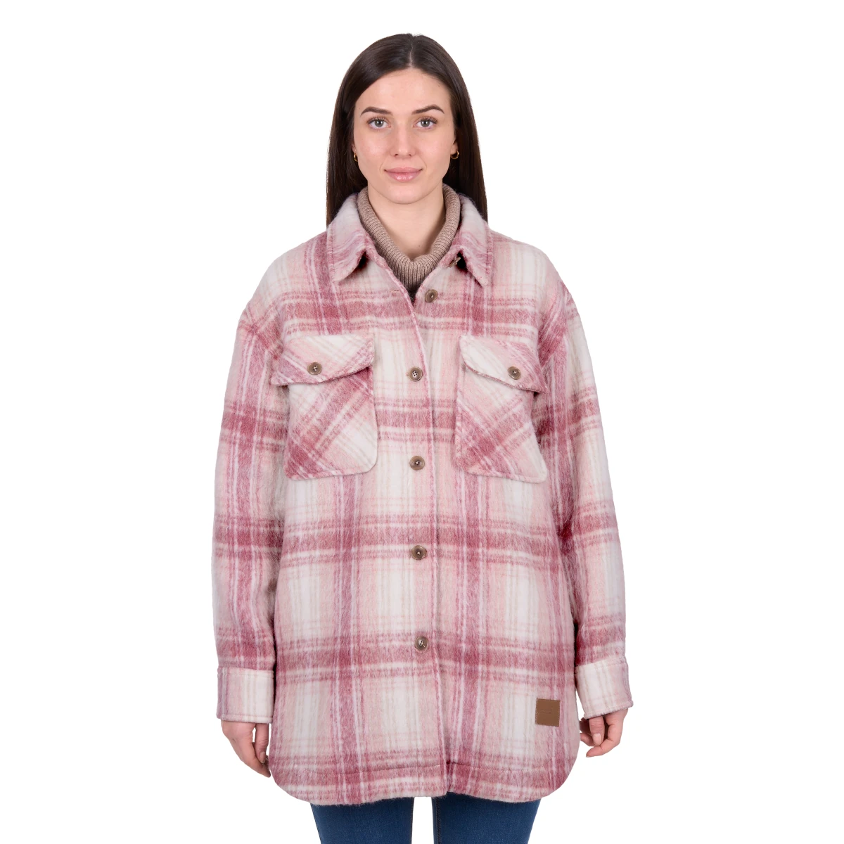 dux bak womens elk overshirt pink 2