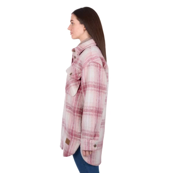 dux bak womens elk overshirt pink 3