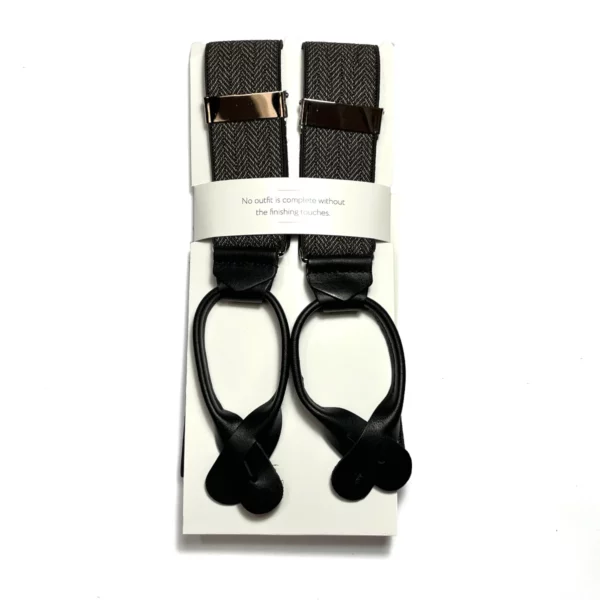 fellini chevron marron y back button braces 1