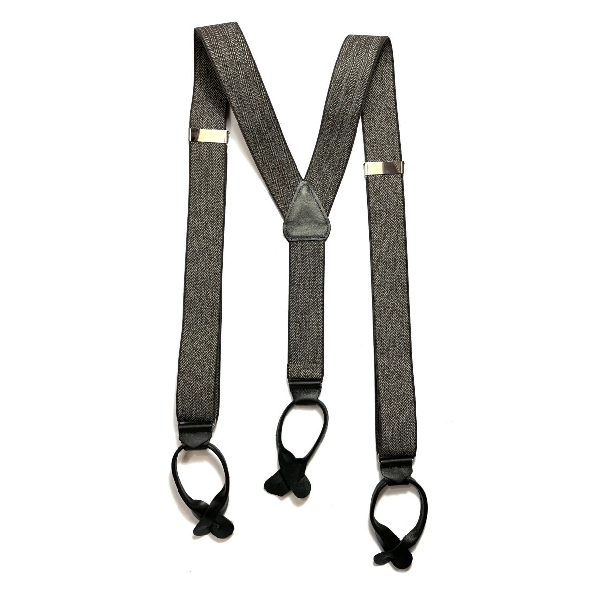 fellini chevron marron y back button braces 2
