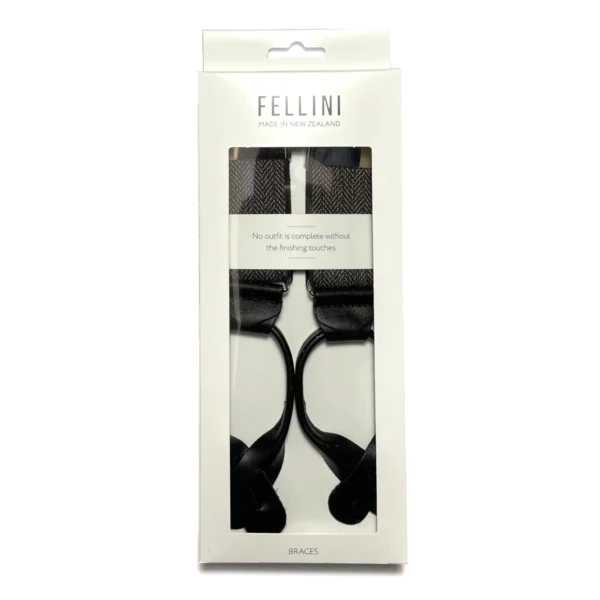 fellini chevron marron y back button braces 3
