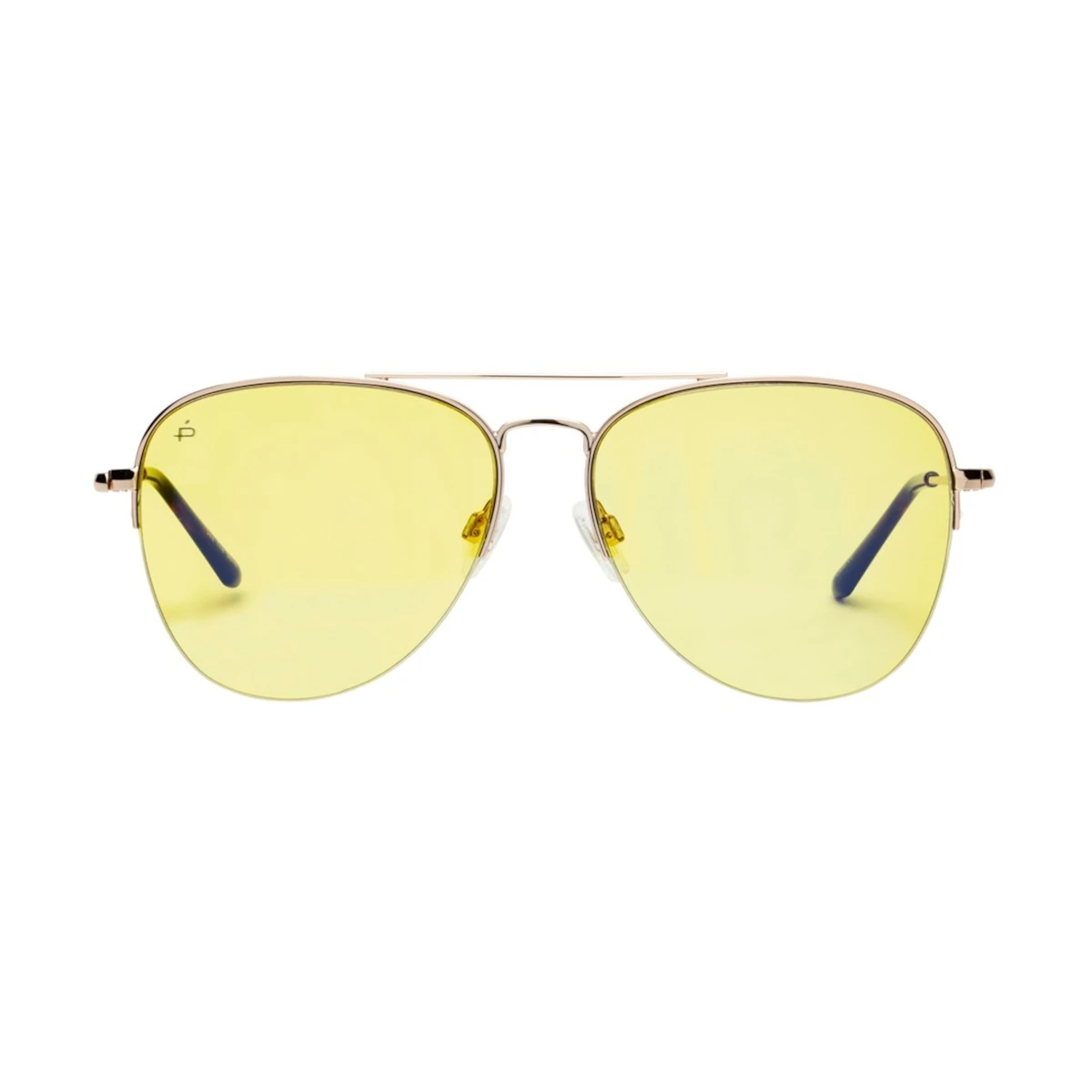 privé revaux hollywood sun gold yellow sunglasses