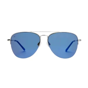 privé revaux hollywood sun silver blue sunglasses