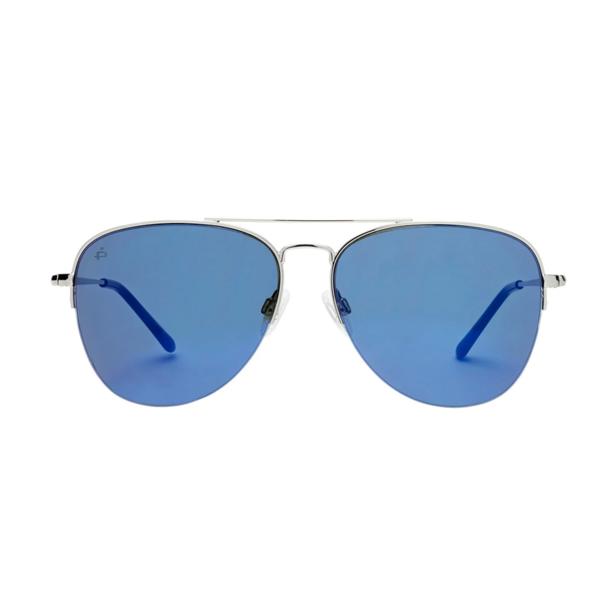 privé revaux hollywood sun silver blue sunglasses