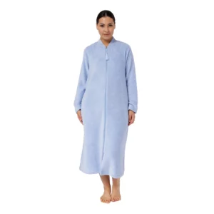 schrank zip embroidered gown blue 1