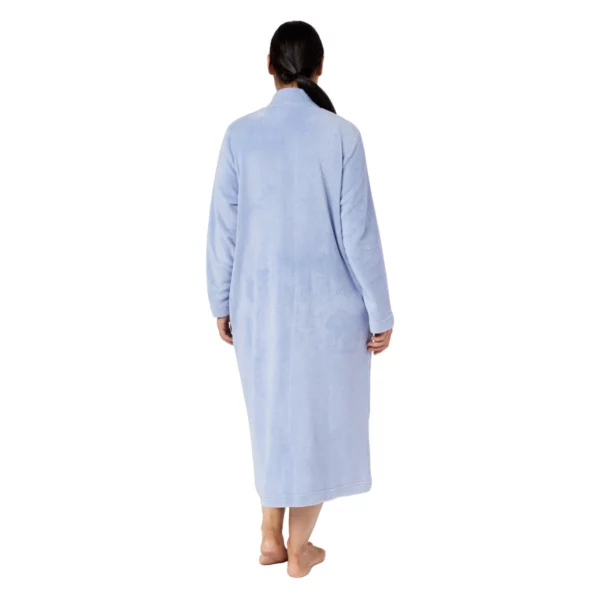 schrank zip embroidered gown blue 2