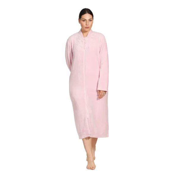 schrank zip embroidered gown pink 1