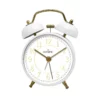 twin bells alarm clock white 1
