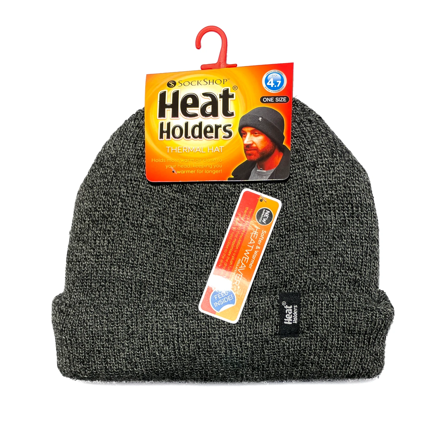 heat holders thermal beanie charcoal 1