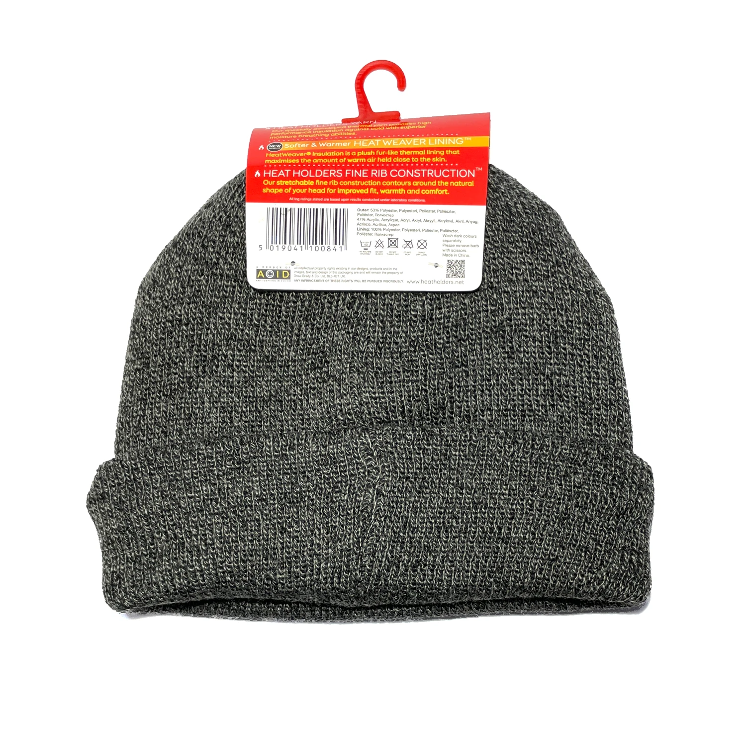 heat holders thermal beanie charcoal 2
