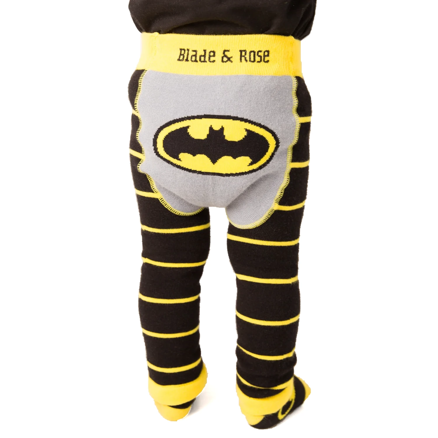 blade and rose batman get ready leggings black yellow 2