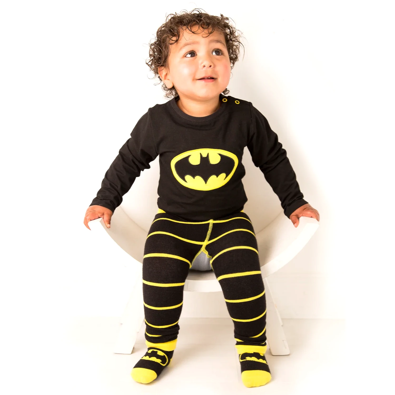 blade and rose batman get ready leggings black yellow 4