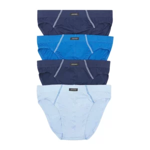 jcmu136p4bl jockey tunnel waist cotton brief 4pk blues 1