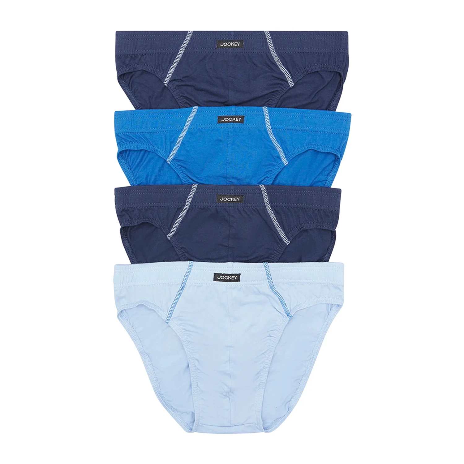 jcmu136p4bl jockey tunnel waist cotton brief 4pk blues 1