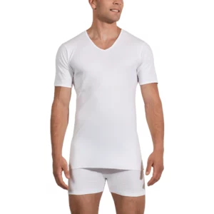 jockey v neck t shirt white 1