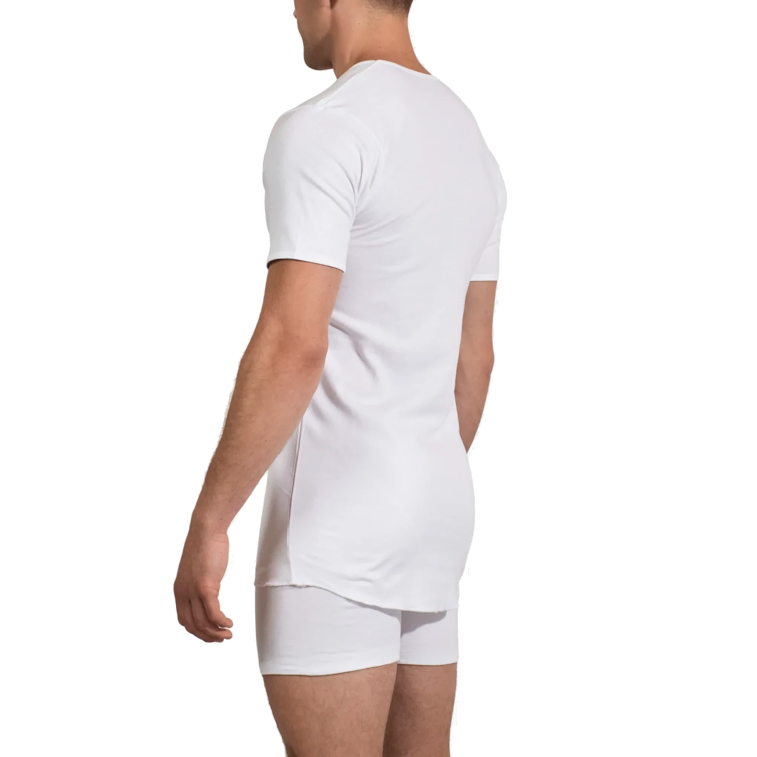 jockey v neck t shirt white 3