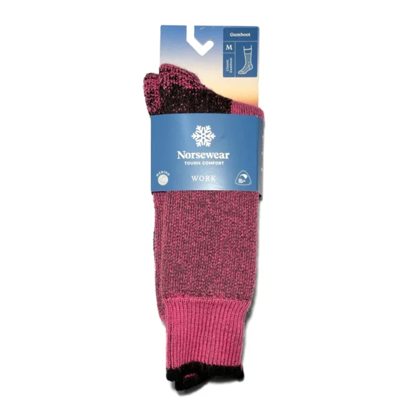 norsewear gumboot socks pink 1