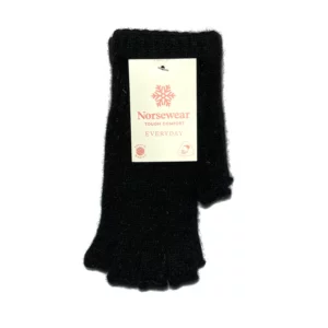 norsewear possum merino fingerless glove black 1