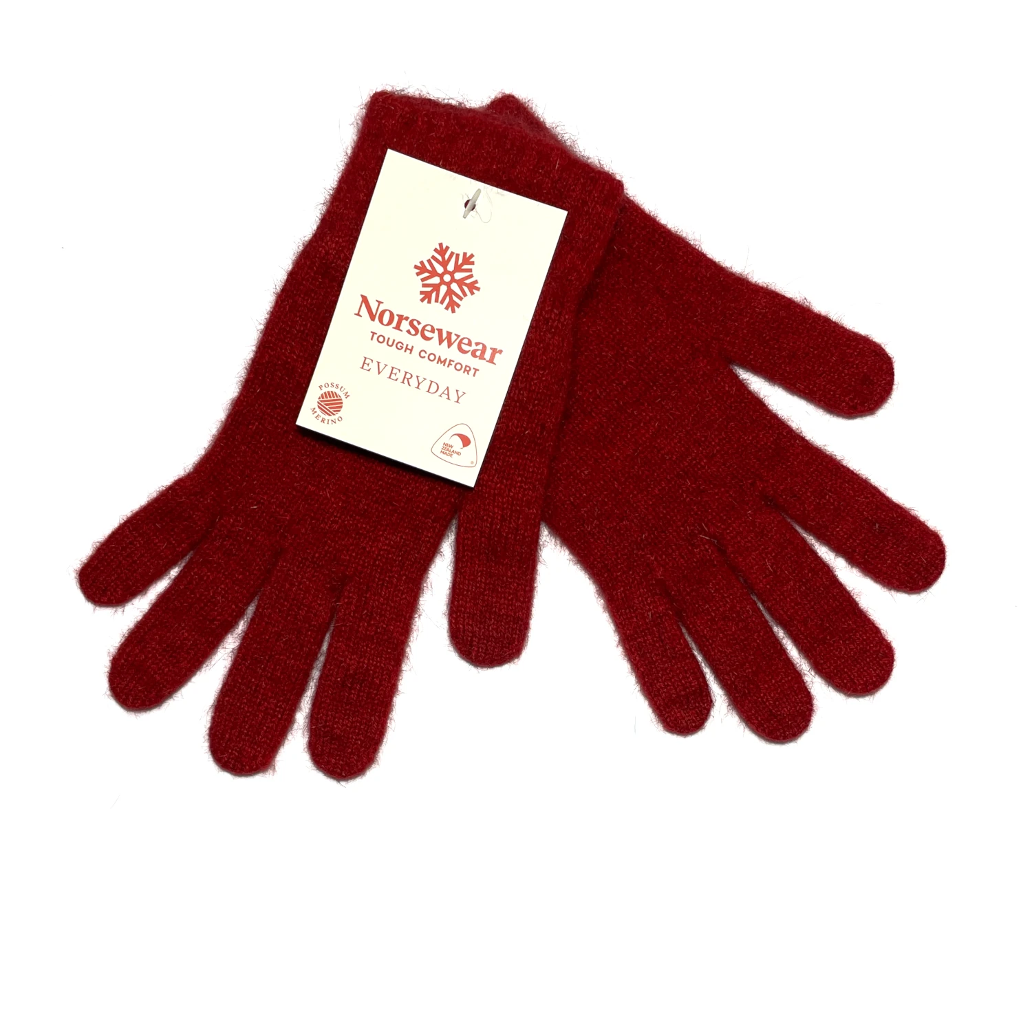 norsewear possum merino glove berry 2