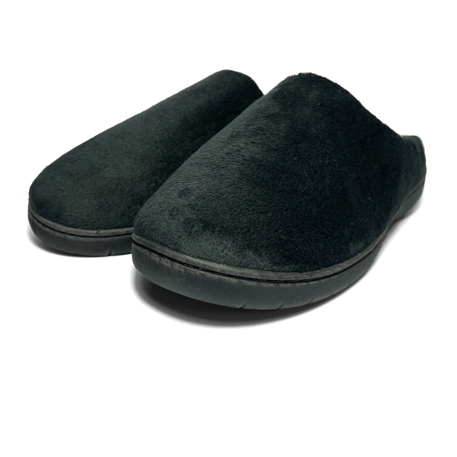 retts ladies half slipper black 1