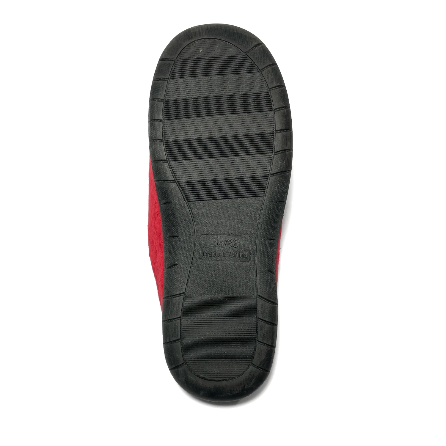 retts ladies half slipper red 6
