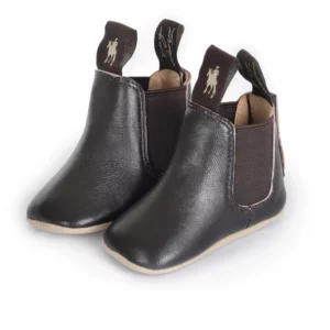 thomas cook baby booties dark brown 1
