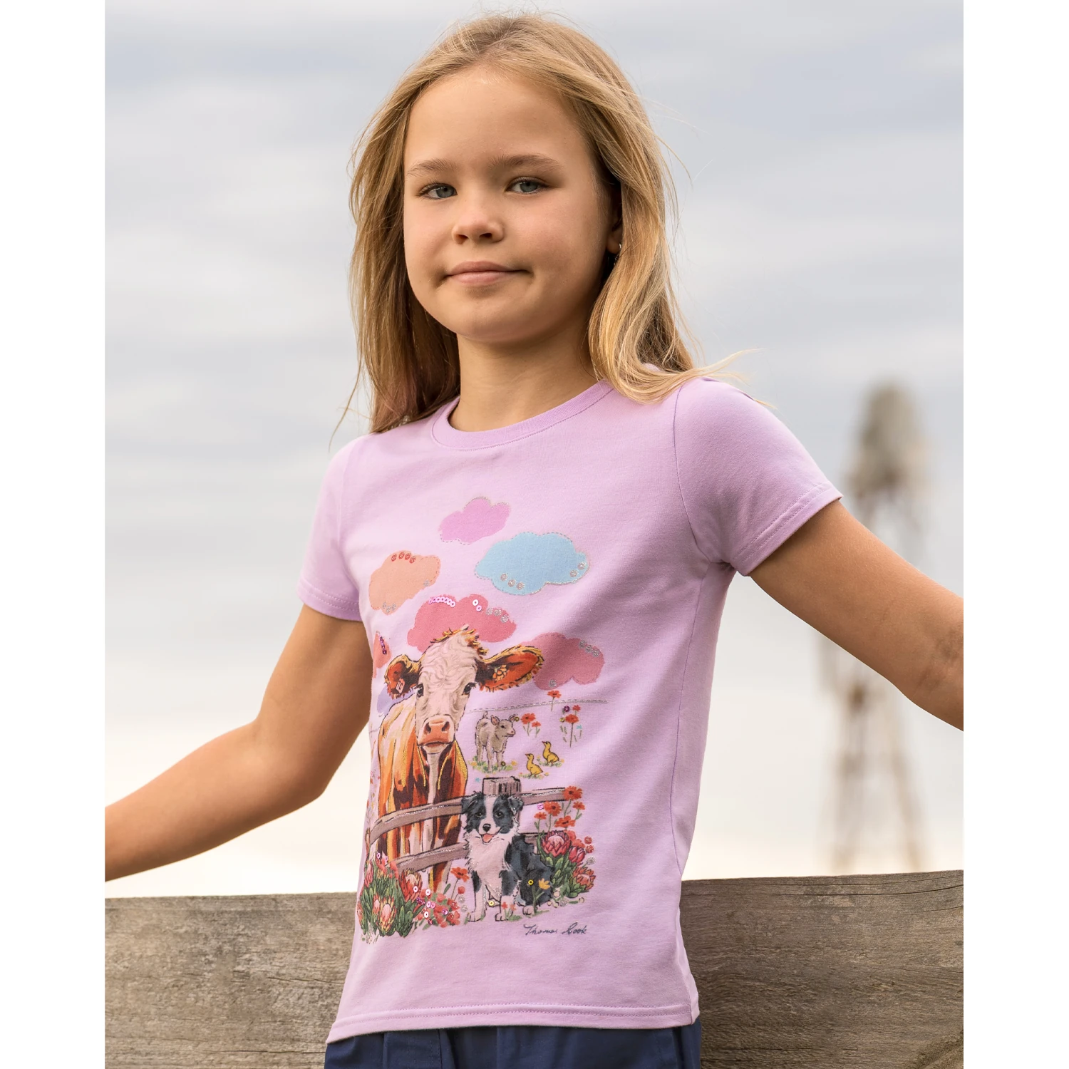 thomas cook girls selina tee lilac 5
