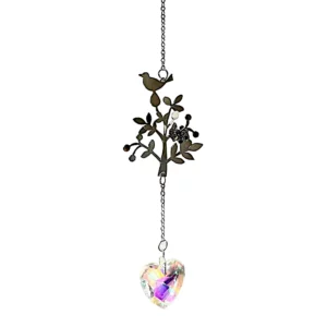 blc076 silver bird on tree sun catcher 1