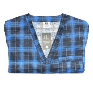 lichfield brushed cotton nightshirt blue 1