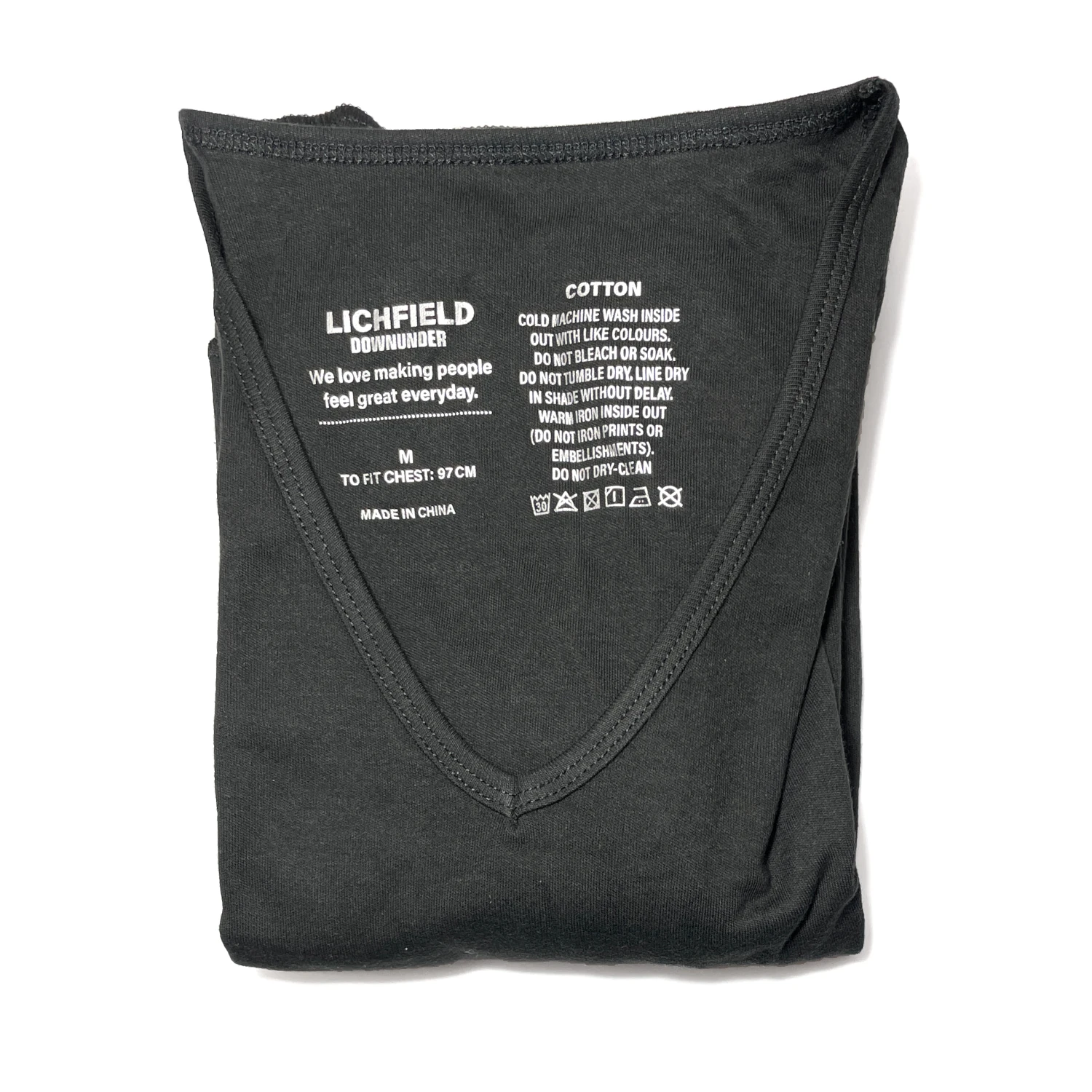 lichfield downunder base layer t shirt black 2