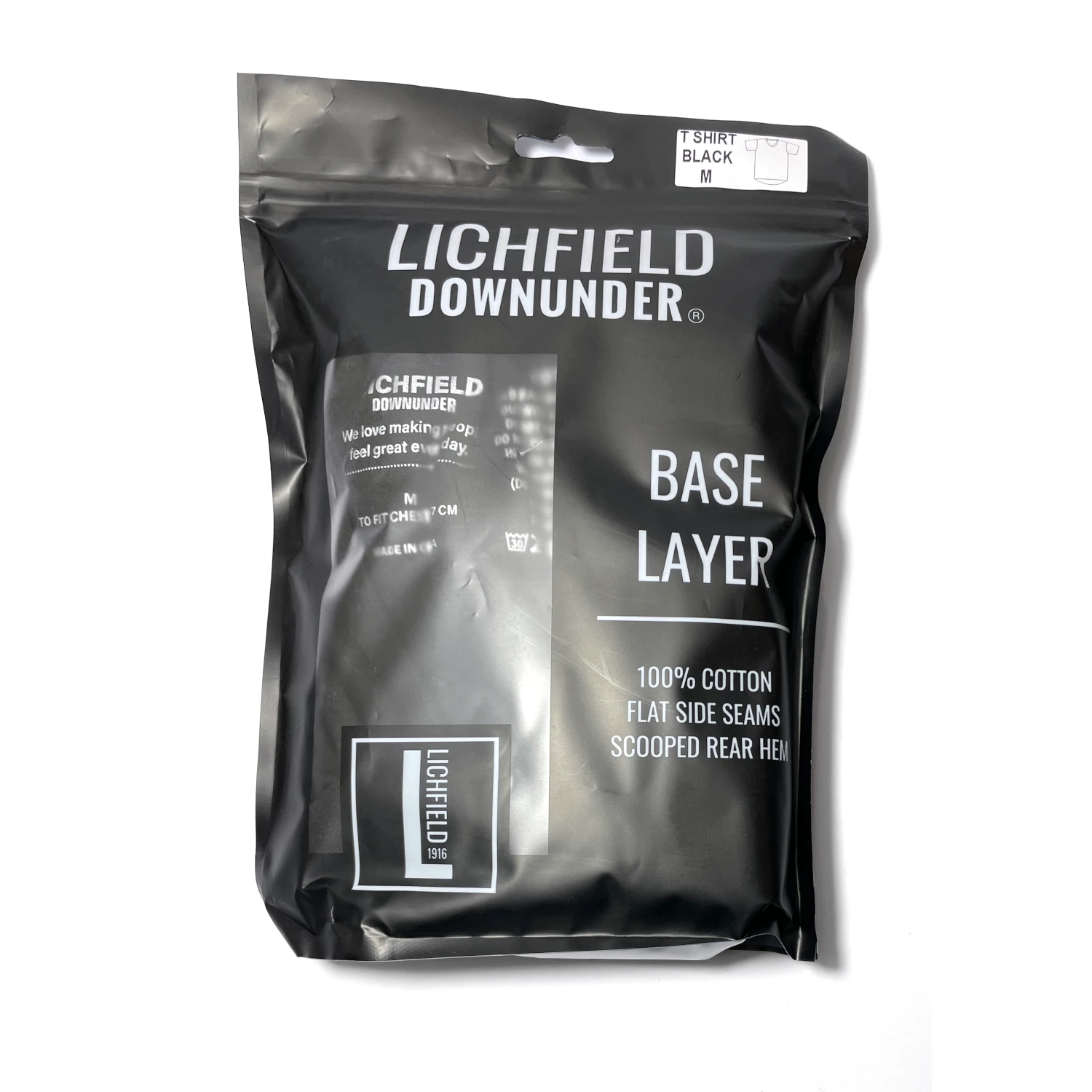 lichfield downunder base layer t shirt black 3