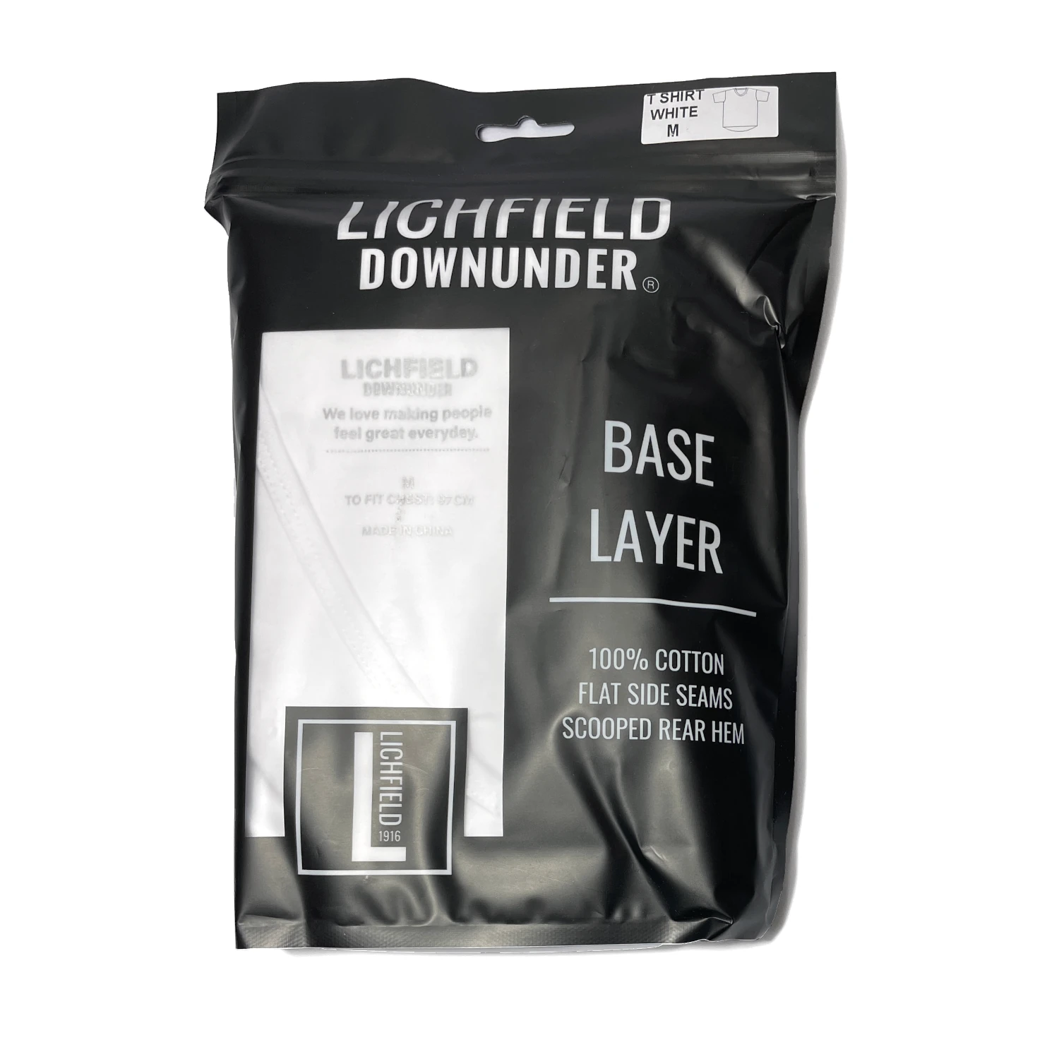 lichfield downunder base layer t shirt white 3