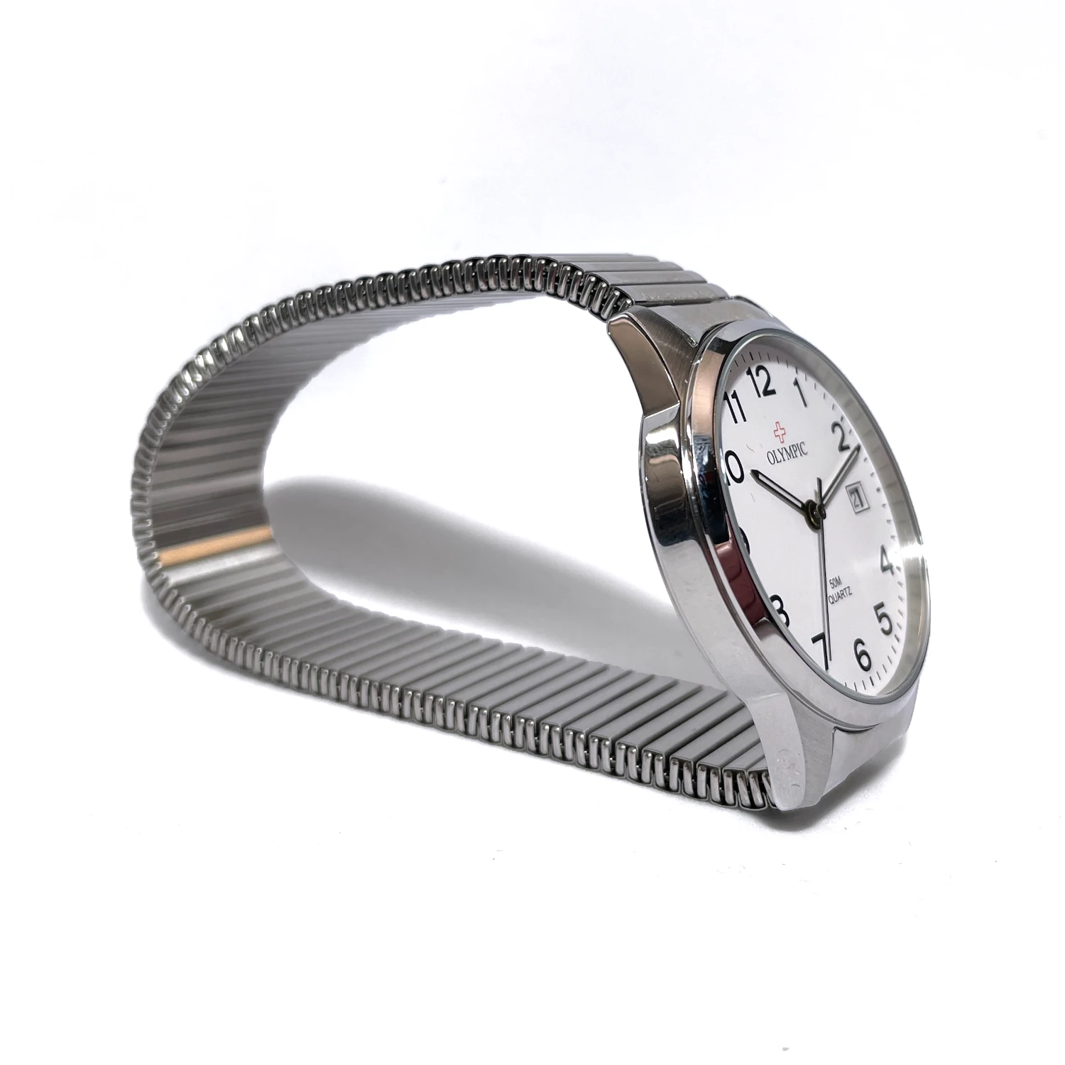 olympic gents expander watch steel 3