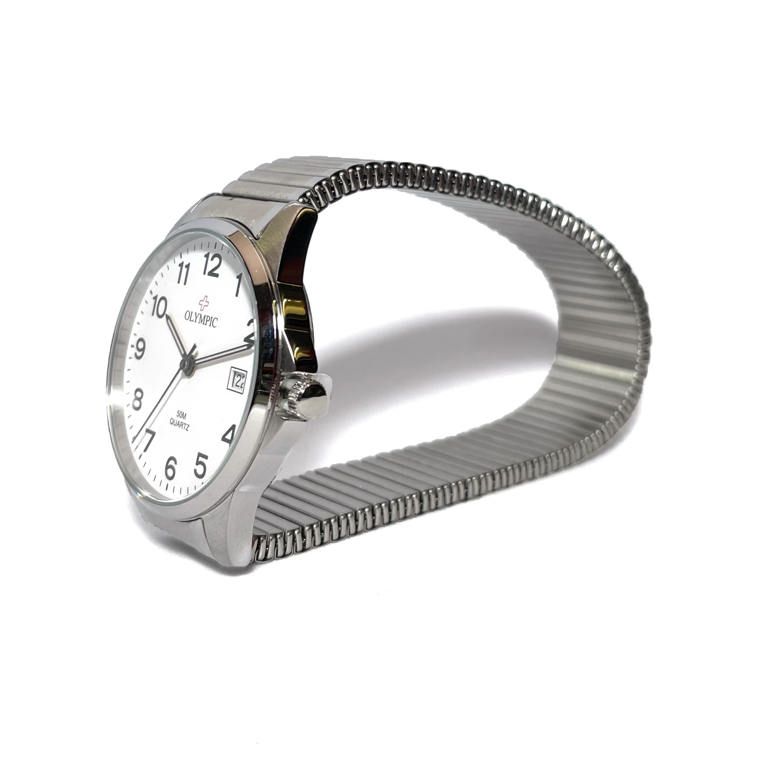 olympic gents expander watch steel 4