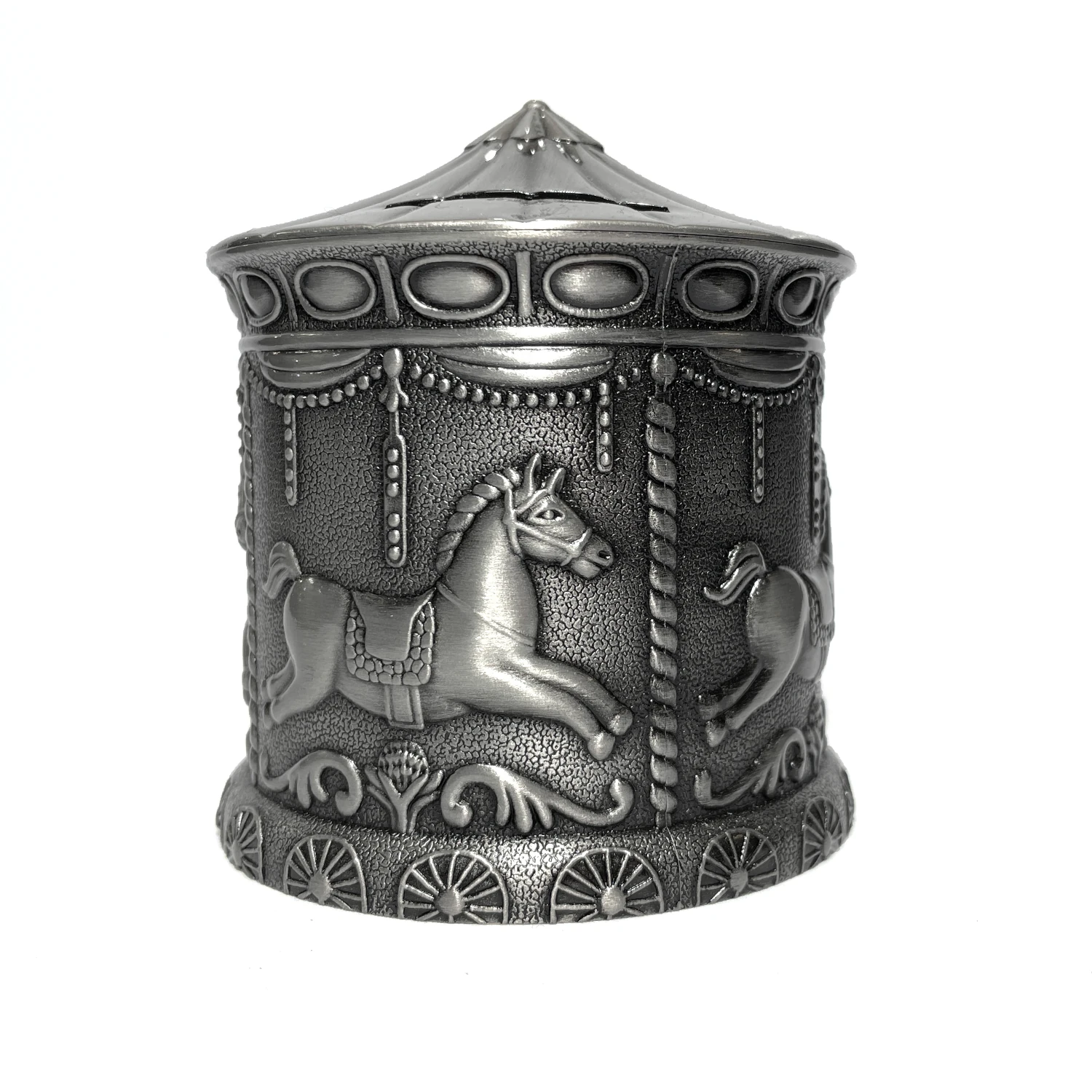 pewter carousel moneybox 1