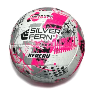 silver fern netball ball kereru pink silver size 5 1