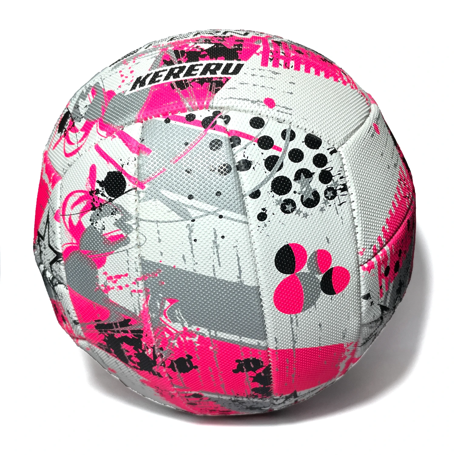 silver fern netball ball kereru pink silver size 5 2