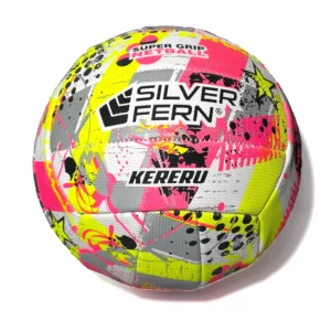 silver fern netball ball kereru yellow silver size 5 1